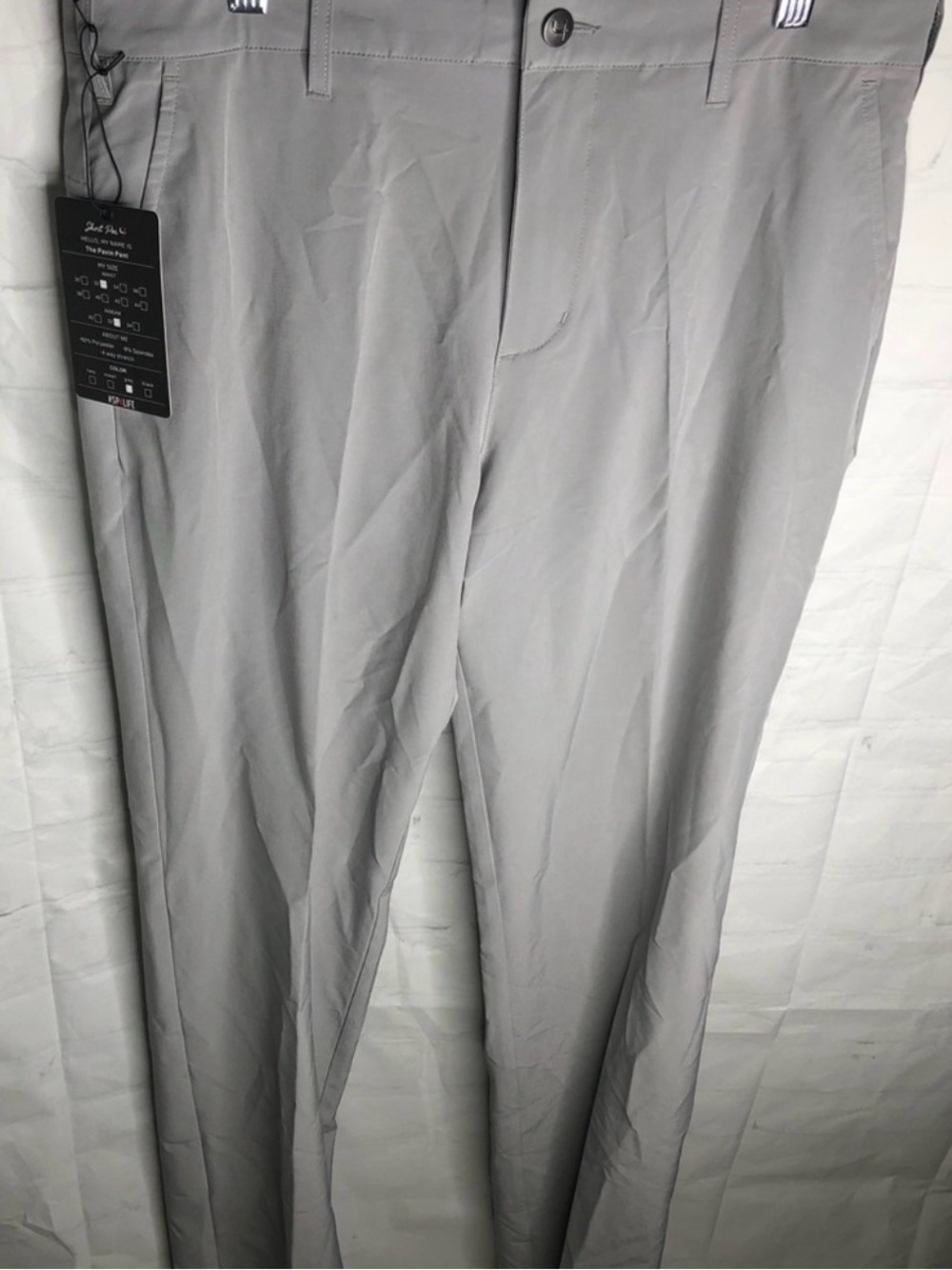 NWT Short Par 4 Golf Pants Mens Size 32X32 Grey The Pavin Pant Polyester Stretch